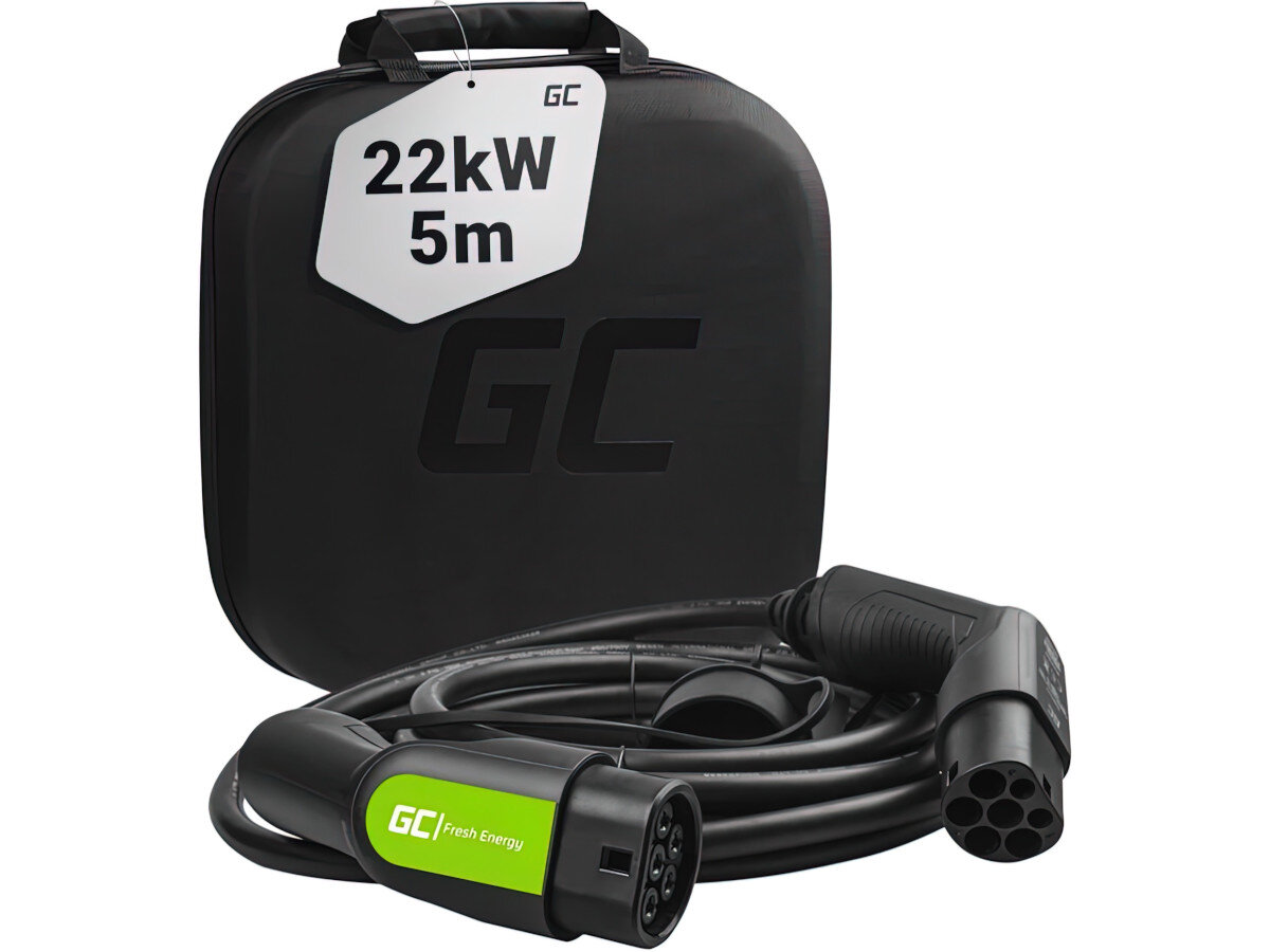 Kabel GREEN CELL GC EV07 gniazdo Typ 2 - wtyk Typ 2 zawartosc opakowania