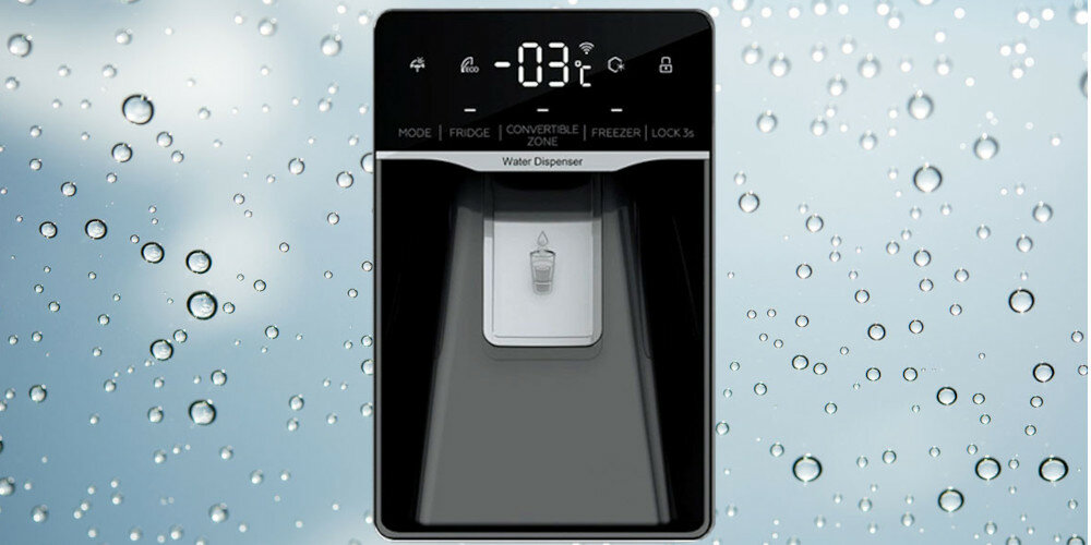 LODÓWKA MPM-439-SBS-15 WD woda dystrybutor