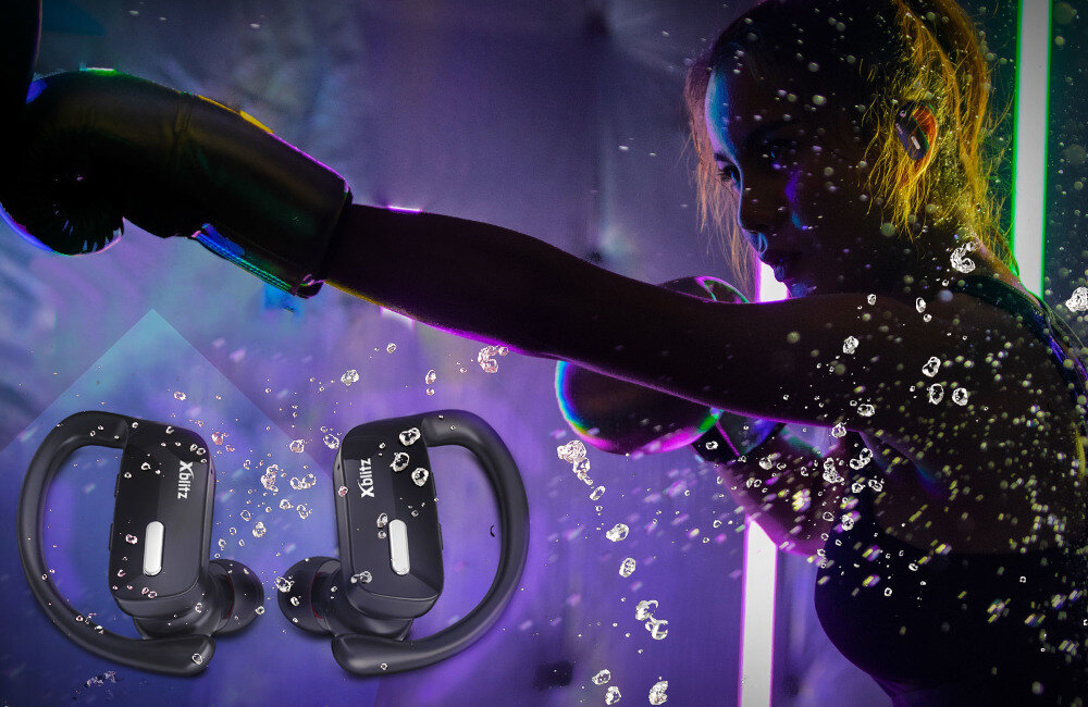 Słuchawki dokanałowe XBLITZ Pure Sport 2 Czarny odporność dźwięk basy