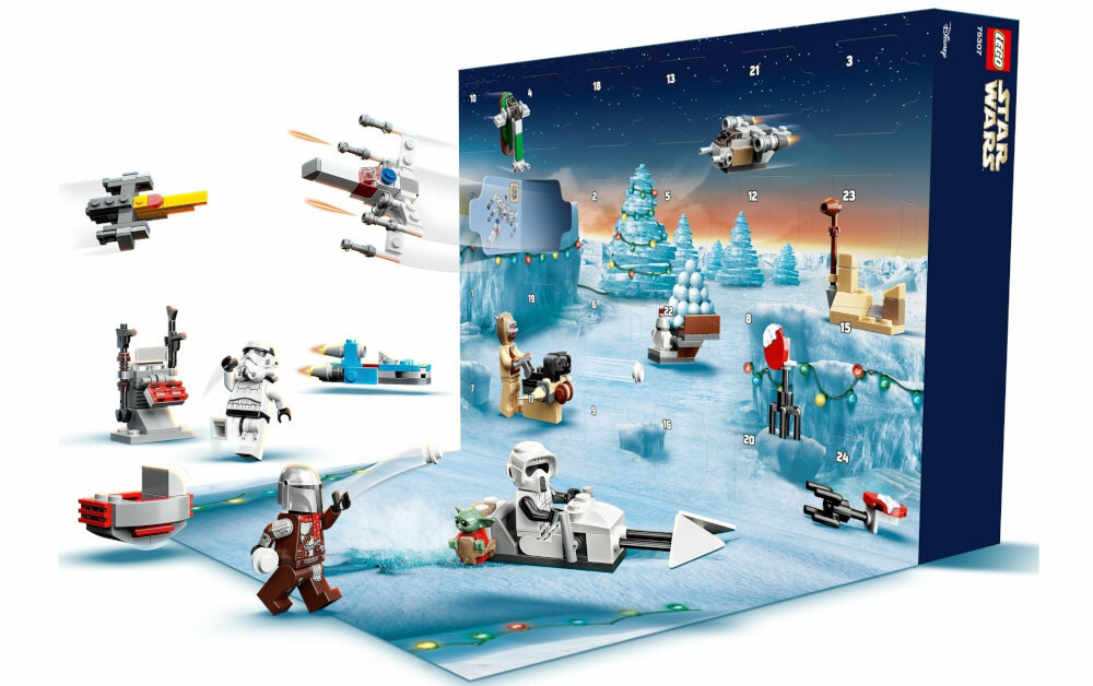 LEGO Star Wars Kalendarz adwentowy 75307 24 drzwiczki prezenty niespodzianki akcesoria