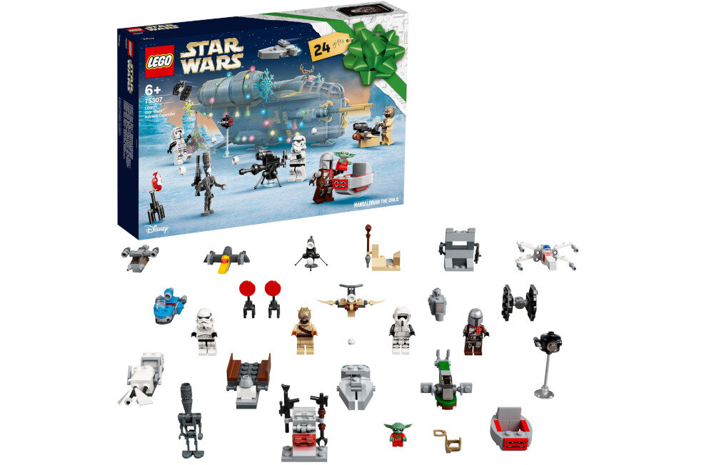 LEGO Star Wars Kalendarz adwentowy 75307 wyposazenie zestaw kompley akcesoria 11 minimodeli pojazdrow sierem postaci