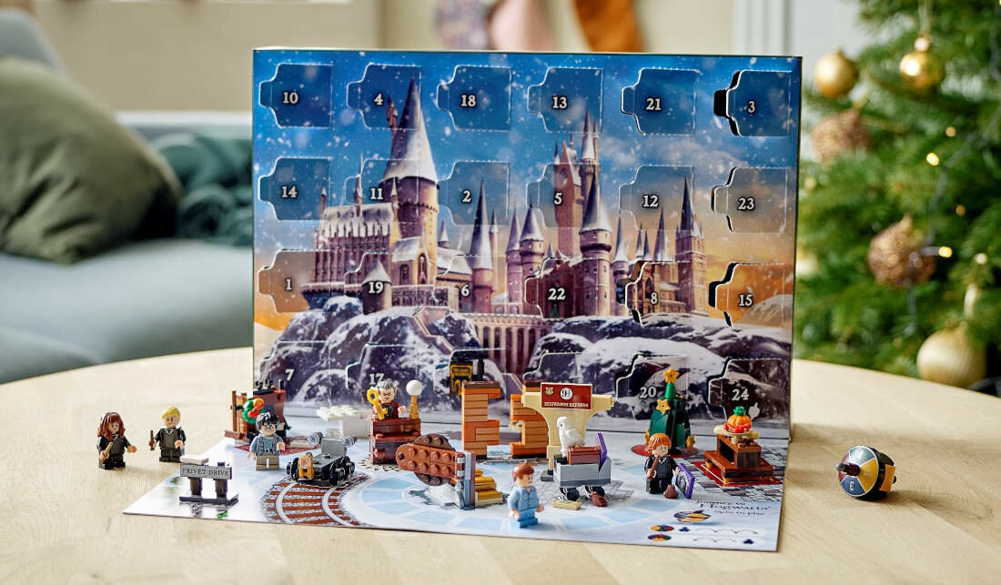LEGO Harry Potter Kalendarz adwentowy 76390 kreatywna zabawa budowanie Hogwart scenki