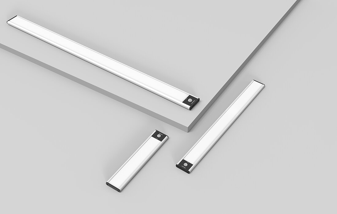 Lampka meblowa YEELIGHT Closet Light YLCG006 Srebrny kompaktowa budowa szerokość do 0,9 cm długość 60 cm wysokiej klasy metalowe wykończenie nowoczesny industrialny charakter