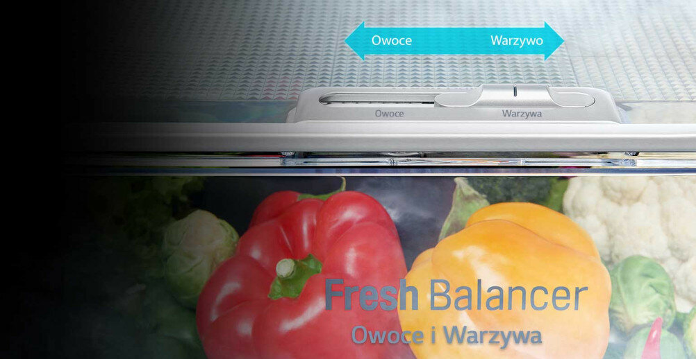 Lodówka LG GBB62PZGGN No Frost 203cm Czarny LinearCooling dłuższa świeżość owoców i warzyw