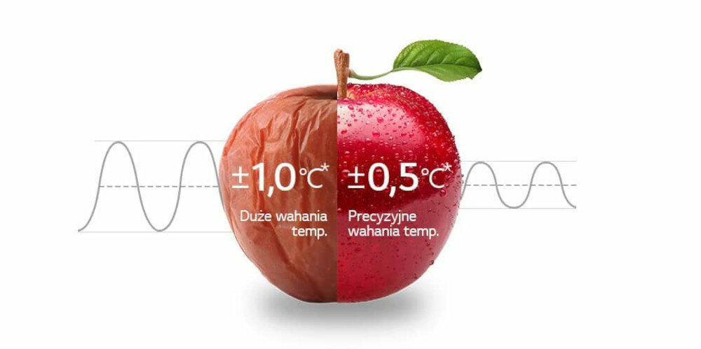 Lodówka LG GBB72MCUGN No Frost 203cm Czarny LinearCooling świeżość na dłużej technologia