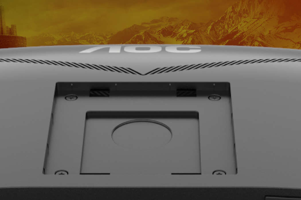 Monitor AOC CU34G3S - montaz na scianie 