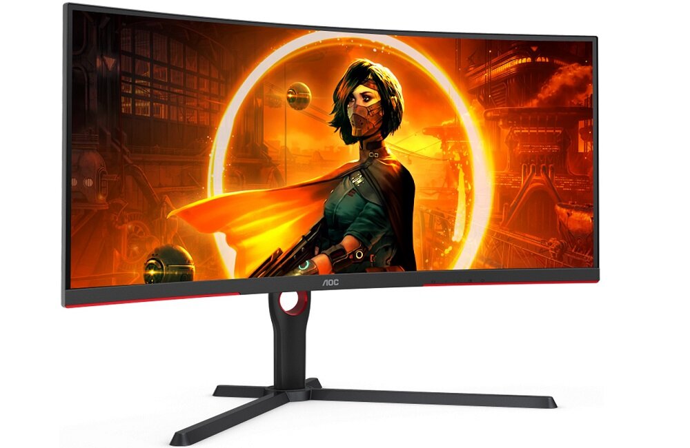 Monitor AOC CU34G3S - złącza 