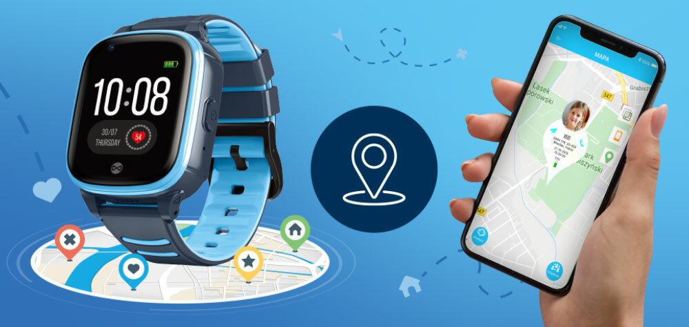 Smartwatch FOREVER Look Me KW-500 ekran bateria pasek wykonanie odporność funkcje monitoring pomiar aplikacja łączność odbieranie dzwonienie
