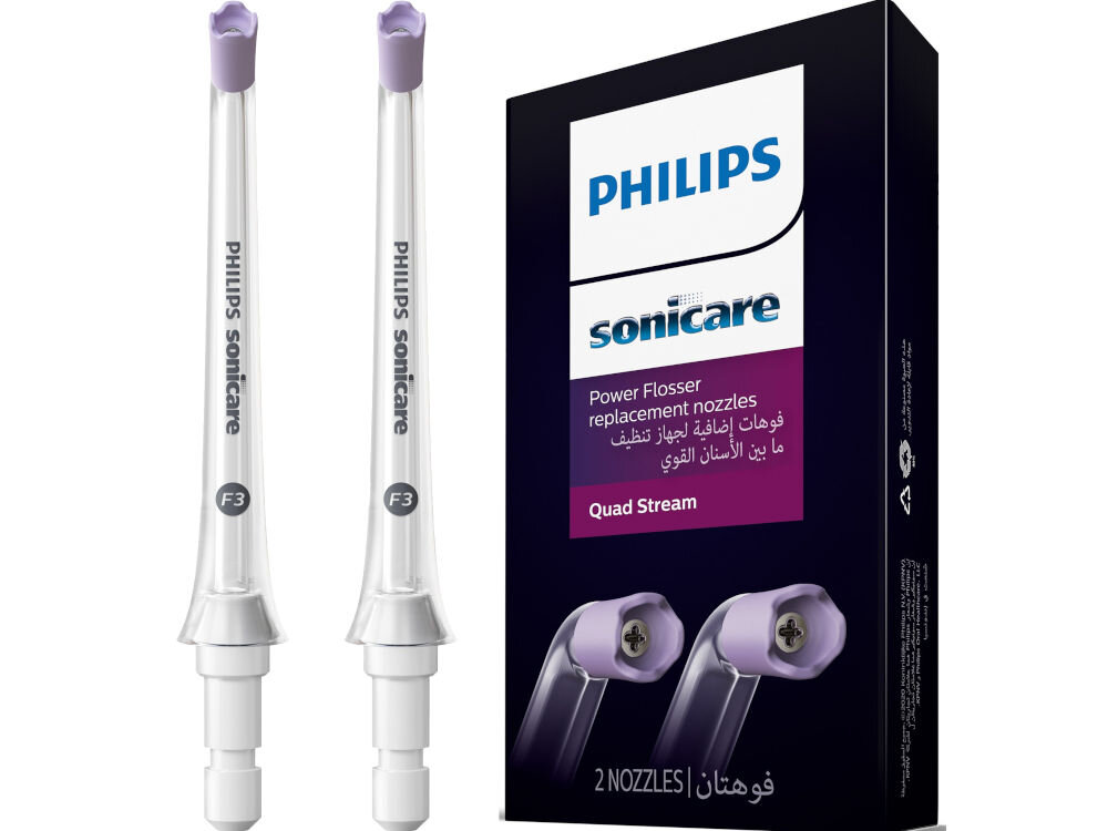 Końcówka do irygatora PHILIPS Sonicare Quad Stream HX3062/00 (2 szt.) (Delikatna dla dziąseł) zestaw kompatybilnosć