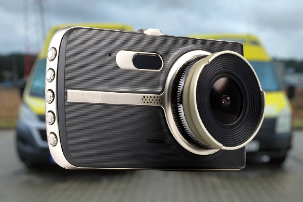 Wideorejestrator z systemem wspomagania TECHNAXX TX-167 pomoc podróż bezpieczeństwo nagrywanie ekran wyposażenie