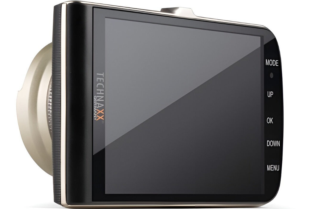 Wideorejestrator z systemem wspomagania TECHNAXX TX-167 pomoc podróż bezpieczeństwo nagrywanie ekran wyposażenie