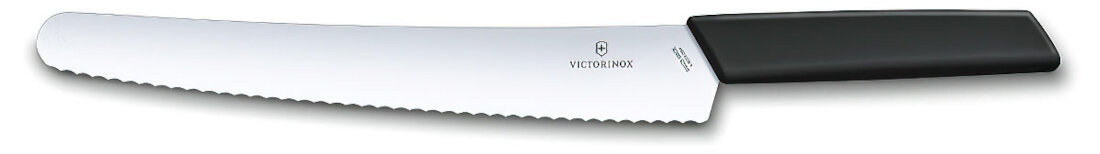 Nóż VICTORINOX Swiss Modern 6.9073.26WB Wszechstronność równe gładkie cięcia możliwości ostrość ząbkowane ostrza pieczywo ciasto focacci tarty