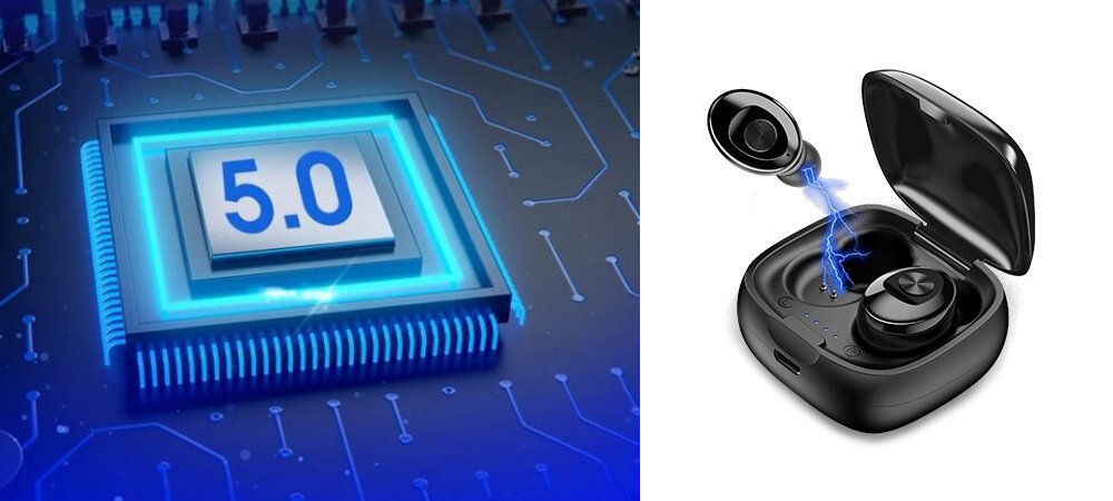 Słuchawki dokanałowe MANTA MTWS001 Czarny bluetooth