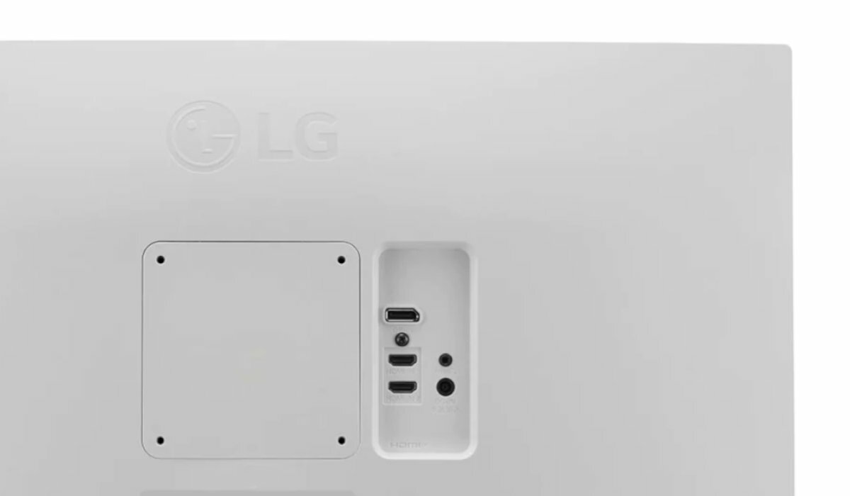 LG 27UP600 tyl