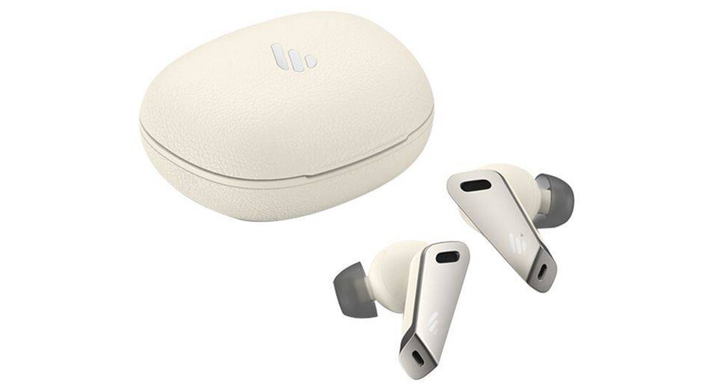 Słuchawki dokanałowe EDIFIER NB2 Pro BEZPRZEWODOWE TECHNOLOGIA SZUM MUZYKA PRZETWORNIKI KONTAKT MIKROFONY BLUETOOTH TRYB GAMINGOWY GRASZYBKIE ŁADOWANIE WODOODPORNE CZUJNIK PODCZERWIEŃ