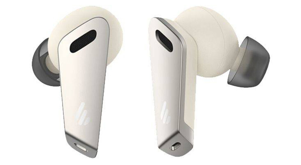 Słuchawki dokanałowe EDIFIER NB2 Pro BEZPRZEWODOWE TECHNOLOGIA SZUM MUZYKA PRZETWORNIKI KONTAKT MIKROFONY BLUETOOTH TRYB GAMINGOWY GRASZYBKIE ŁADOWANIE WODOODPORNE CZUJNIK PODCZERWIEŃ