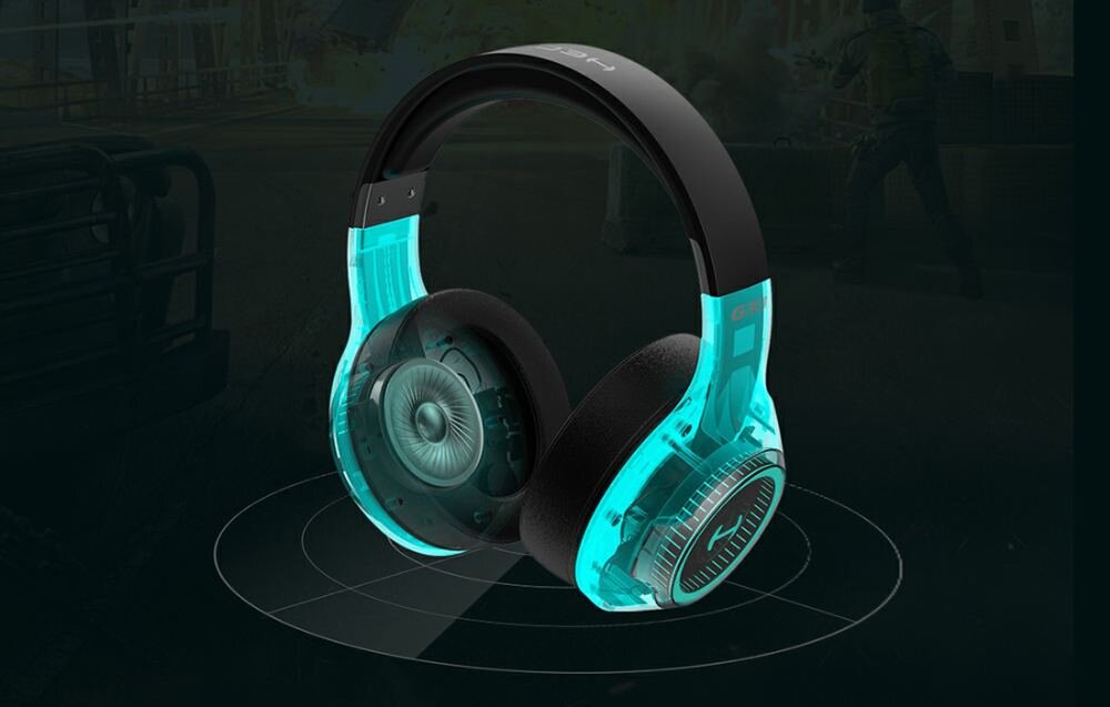 Słuchawki EDIFIER G33BT RGB immersja przetworniki dźwięki bas tony 