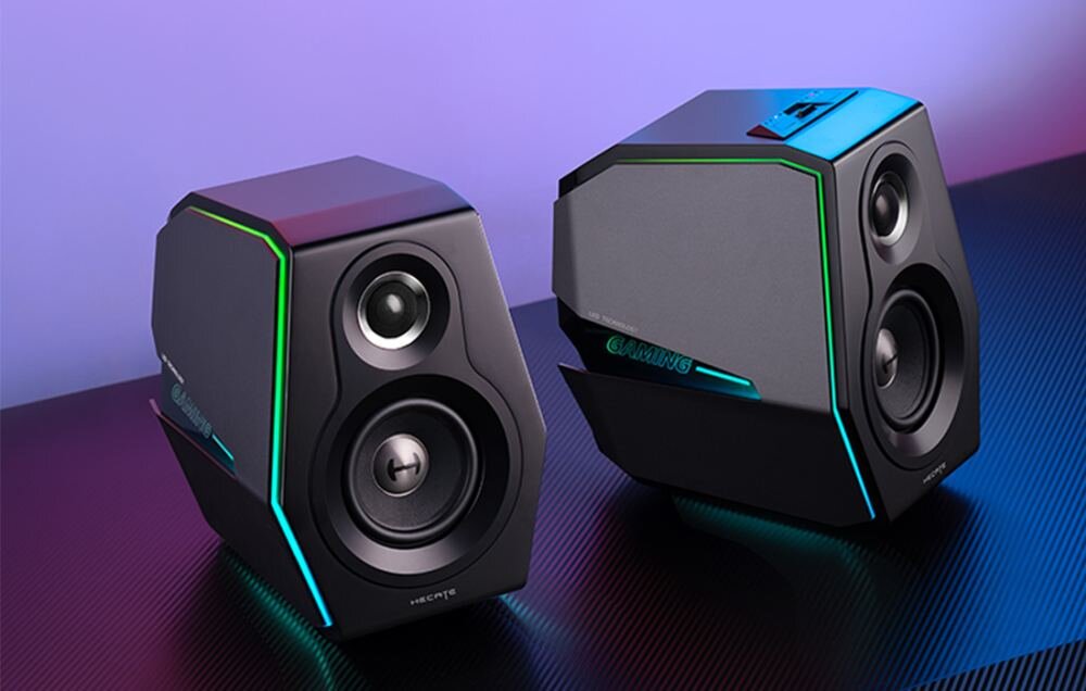 Głośniki EDIFIER G5000 efekty styl gaming podświetlenie led efekty