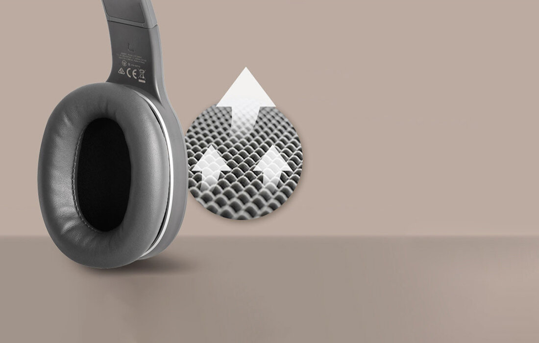 Słuchawki nauszne EDIFIER W600BT design dyskomfort lekkosc ergonomia