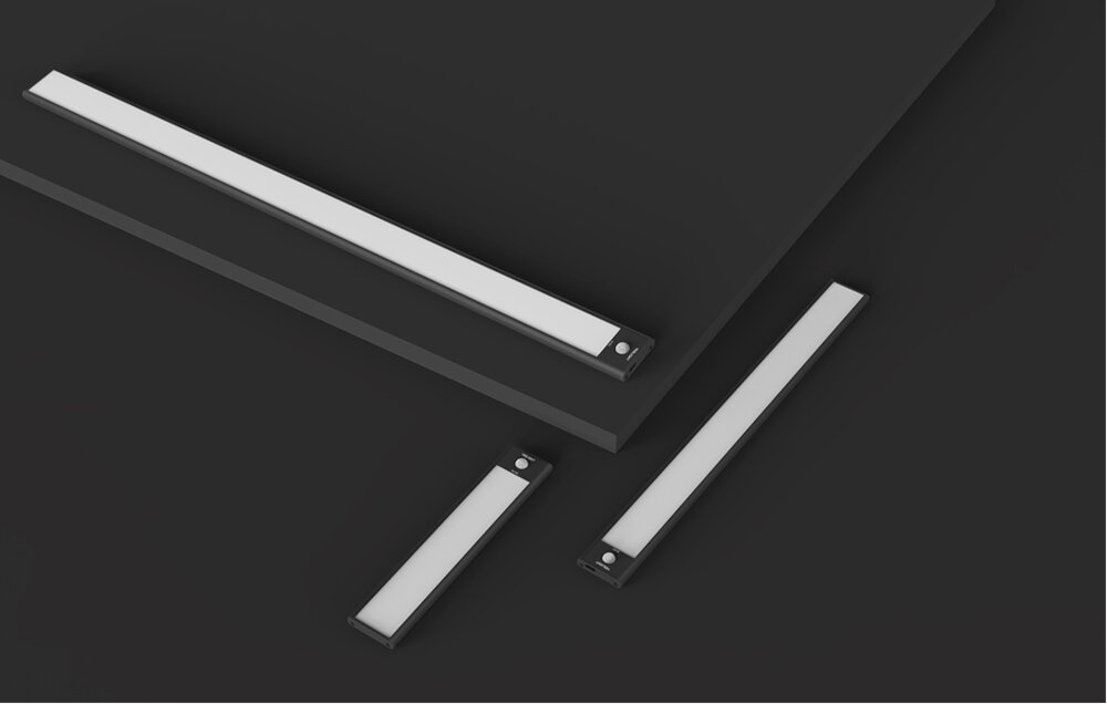 Lampka meblowa YEELIGHT Closet Light YLCG004 Czarny kompaktowa budowa szerokość do 0,9 cm długość 40 cm wysokiej klasy metalowe wykończenie nowoczesny industrialny charakter