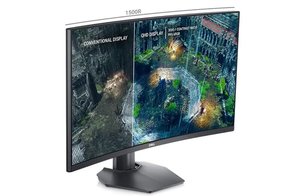 Monitor DELL S2722DGM 27 2560x1440px 165Hz 1 ms Curved Zobacz każdy szczegół