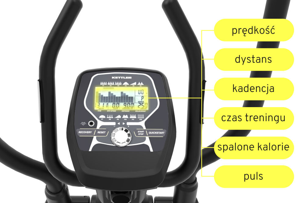 Orbitrek magnetyczny KETTLER Axos Nova P Komputer treningowy