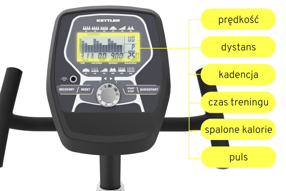 Rower magnetyczny KETTLER Axos Avior R Nowoczesny komputer paramerty programy treningowe
