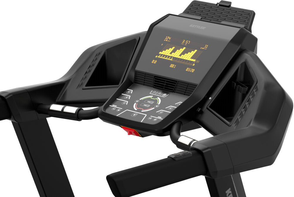 Bieżnia elektryczna KETTLER Axos Sprinter 2 0 Komputer treningowy z wyświetlaczem LCD schowek na bidon uchwyt na smartfon lub tablet