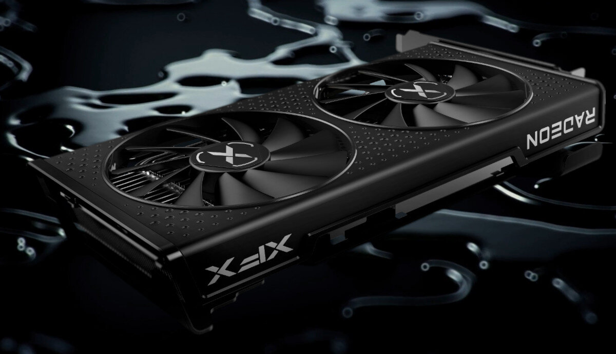 Karta graficzna XFX Speedster Swft 210 Radeon RX 6600 XT 8GB chłodzenie wentylatory temperatury