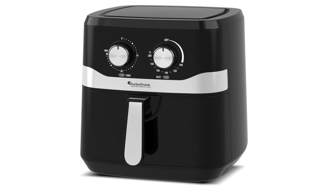 Air Fryer Frytkownica beztłuszczowa TURBOTRONIC TT-AF7M 7.5l programator czasowy Zdrowe gotowanie wygląd design prezentacja wizualizacja