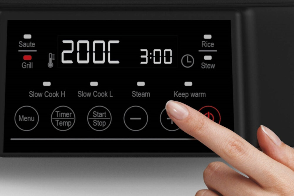 Multicooker TURBOTRONIC TT-MC6 zdrowe i wygodne gotowanie od 40 do 200O stopni bez dodatku tluszczu Elektroniczny wyswietlacz