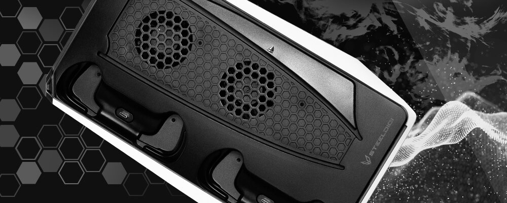 Stacja dokująca STEELDIGI Azure Crow PS5-CC01B wentylatory adapter