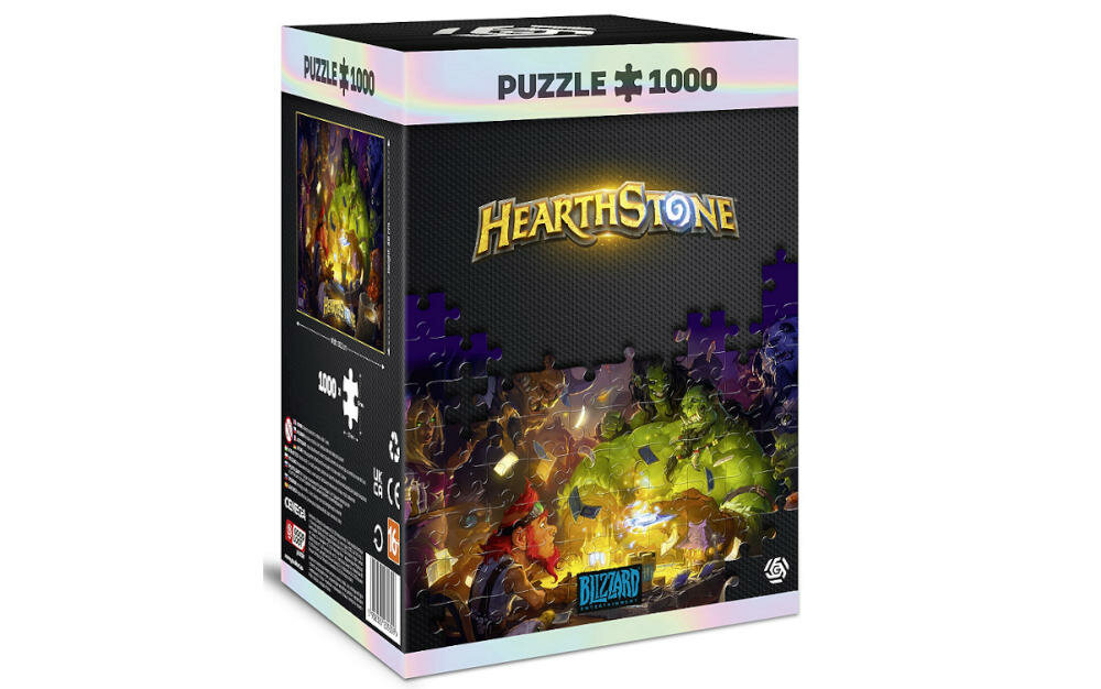 CENEGA-Hearthstone puzzle staranność detal technologia druk unikatowa kolekcja kolorystyka odporność efekt płótno odbijanie światło