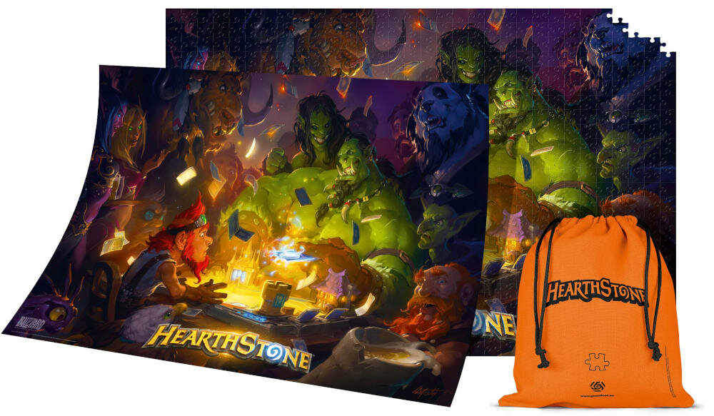CENEGA-Hearthstone puzzle zestaw woreczek plakat instrukcja karta gwarancyjna