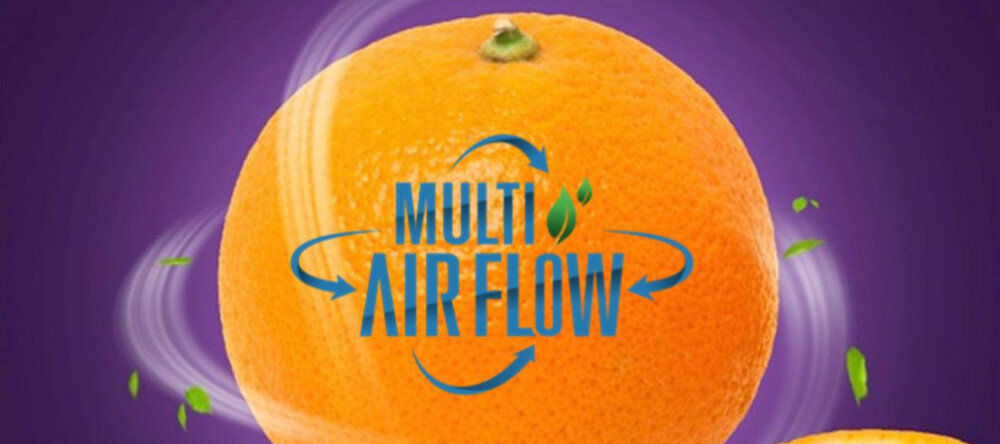 LODÓWKA MIDEA MDRB521MGE02 Multi-Air Flow obieg powietrza