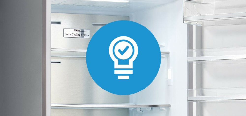 LODÓWKA MIDEA MDRB521MGE02 LED oświetlenie oszczędność