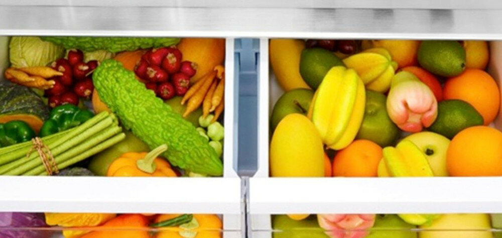 LODÓWKA MIDEA MDRB521MGE02 szuflada na warzywa owoce warunki świeżość strefa