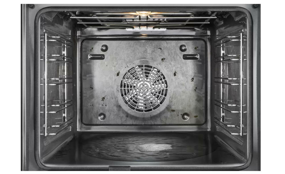 BOSCH HRA534EB0 czyszczenie piekarnik szybko przyjemnie woda detergent grzanie temperatura czas zmiękczanie resztki