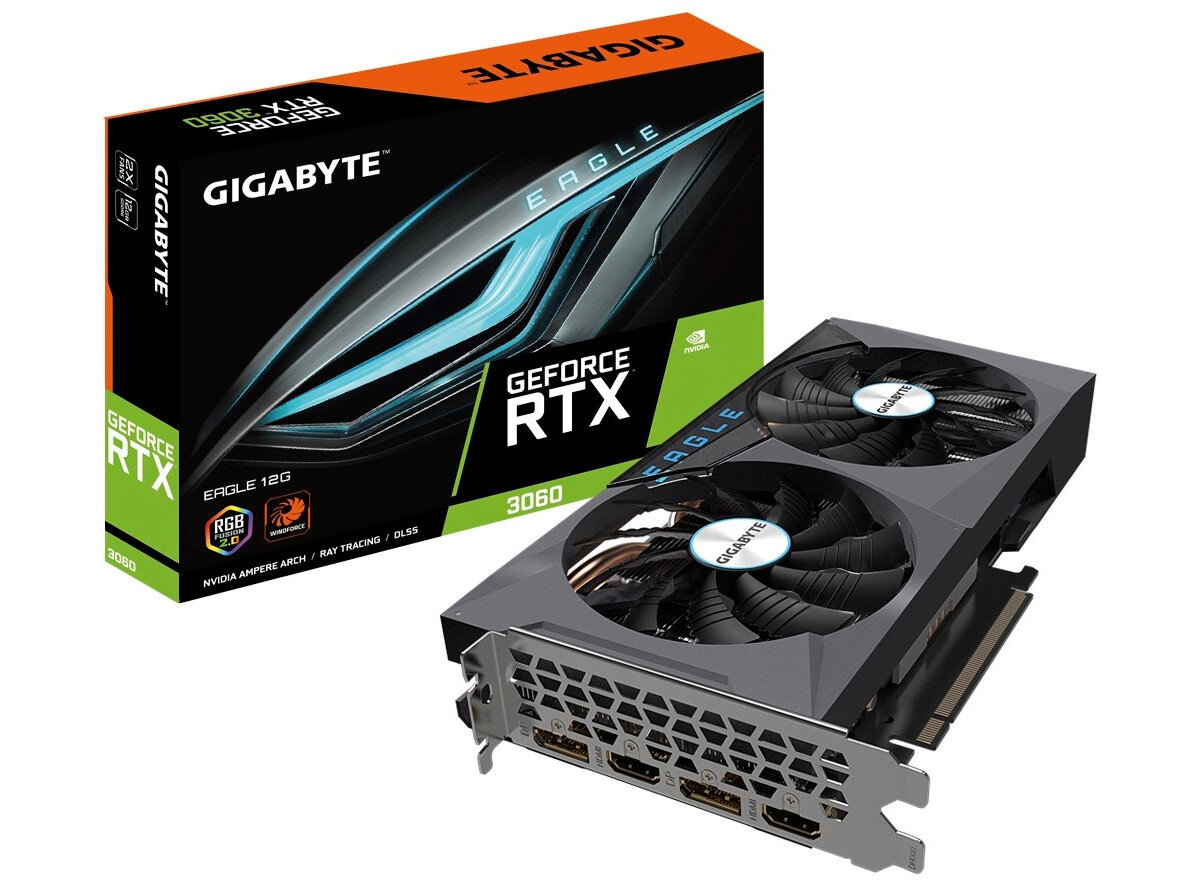 Karta graficzna GIGABYTE GeForce RTX 3060 Eagle LHR 12GB zawartosc opakowania