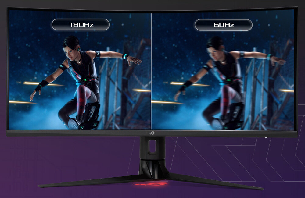 Monitor ASUS Rog Strix XG349C 34 3440x1440px IPS 180Hz 1 ms Curved matowa matryca częstotliwość IPS