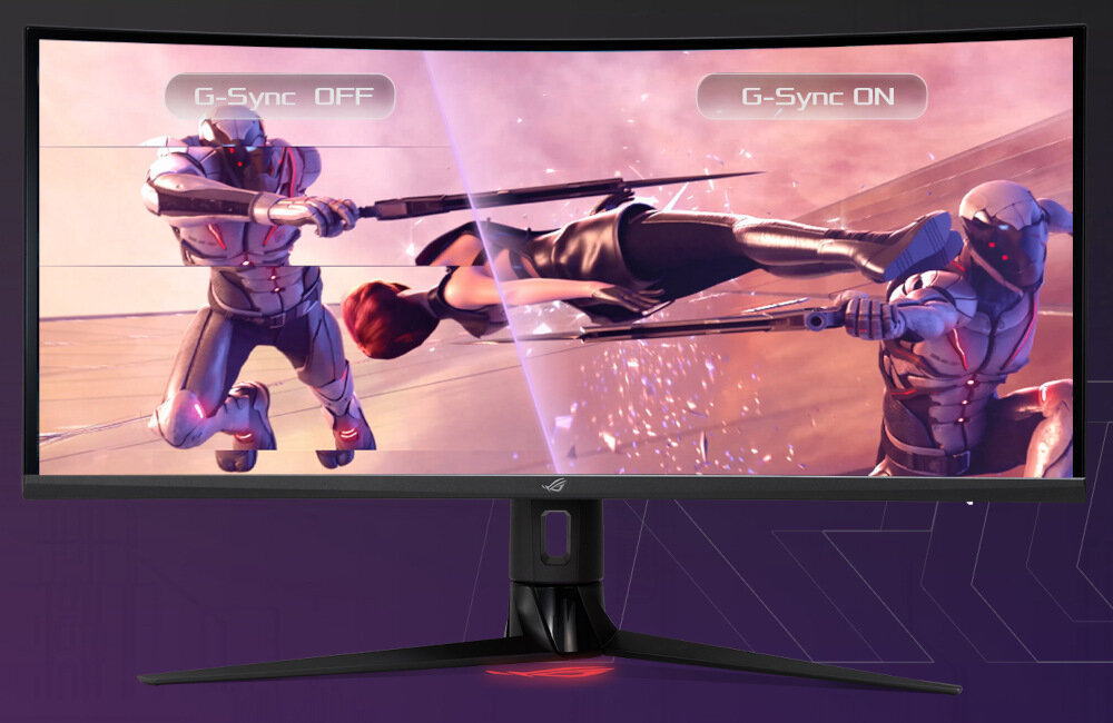 Monitor ASUS Rog Strix XG349C 34 3440x1440px IPS 180Hz 1 ms Curved jasność kontrast statyczny kontrast dynamiczny kąt widzenia