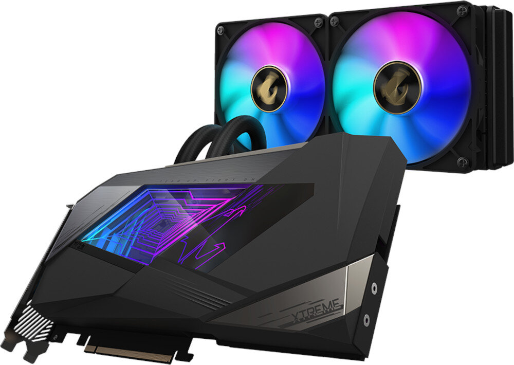 Karta graficzna GIGABYTE Aorus GeForce RTX 3080 Xtreme Waterforce LHR 10GB wydajne chlodzenie