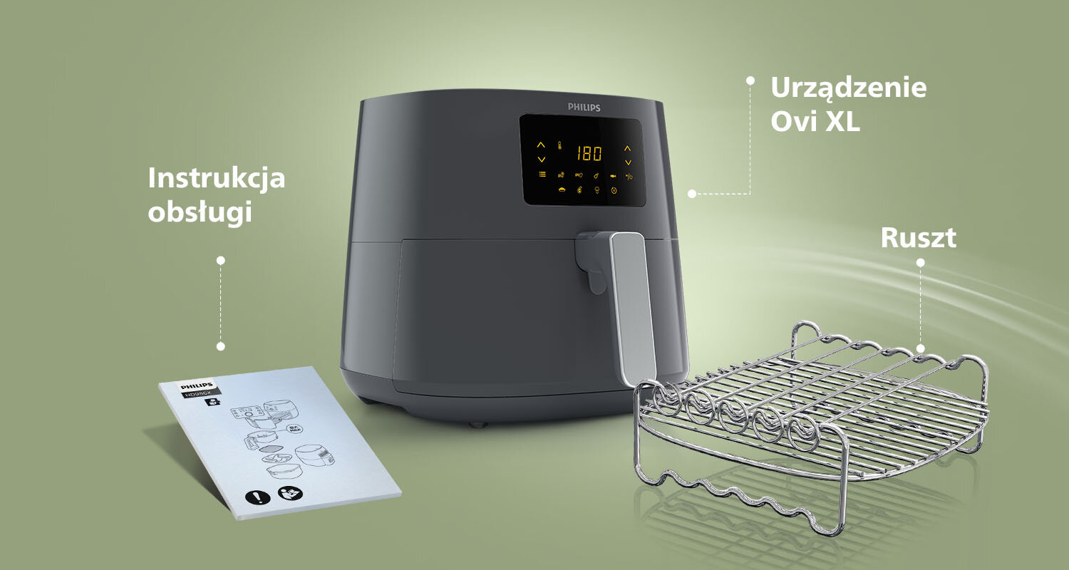 Philips Essential HD9270/66 Airfryer XL - Friggitrice Ad Aria Con Tecnologia Rapid Air - Capacità Familiare
