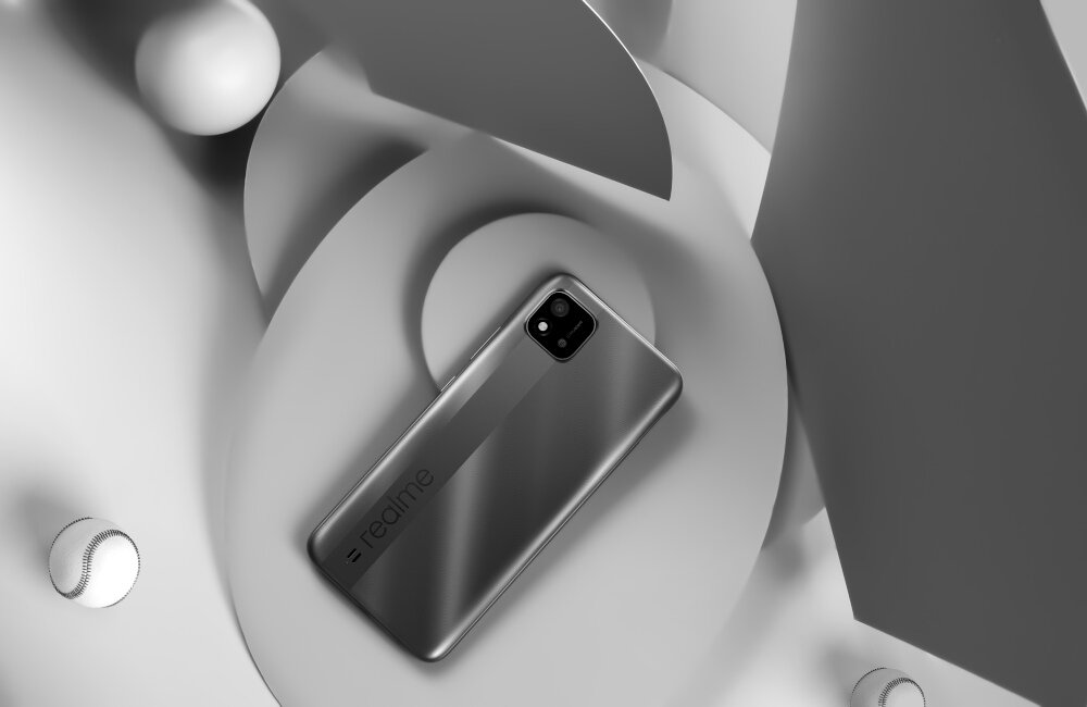 Smartfon REALME C11 2021 2/32GB 6.52 waga wykonanie aluminium tworzywo sztuczne