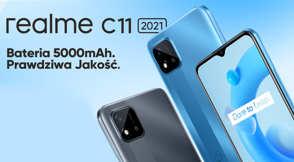 Smartfon REALME C11 2021 2/32GB 6.52 bateria