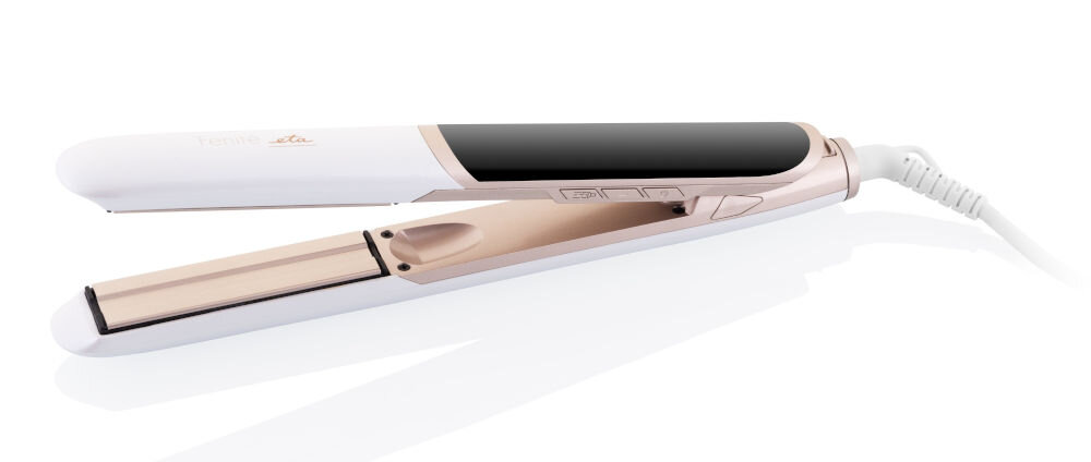 Prostownica ETA Fenite 733790000 technologia infrared ochrona przed uszkodzeniami i nadmiernym wysuszeniem zdrowe pełne życia włosy płytki ceramiczne doskonale przylegają do włosów idealnie poste pasma bez uszkodzeń 