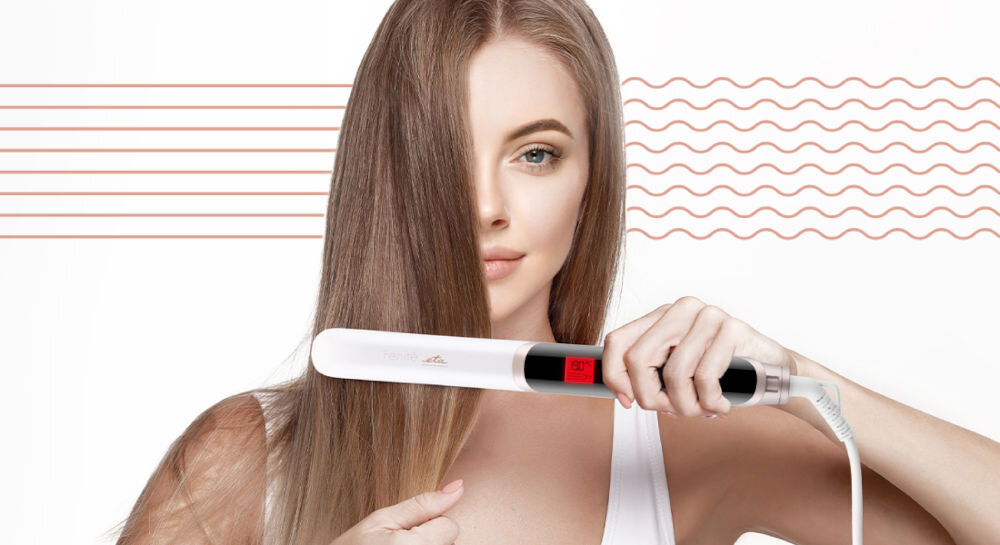 Prostownica ETA Fenite 733790000 grzałki PCT szybkie nagrzewanie szybka gotowośc do pracy regulacja temperatury w zakresie 130-230 dostosowanie ciepła do indywidualnych potrzeb optymalne warunki do stylizacji 