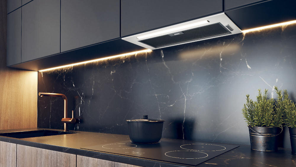 VDB Box-Me 60 tradycyjne wzornictwo konstrukcja okap szerokość turbina wydajność