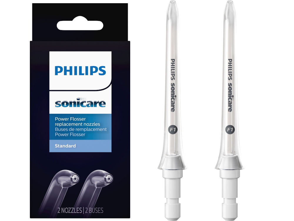 Końcówka do irygatora PHILIPS HX3042/00 (2 szt.) (Czyszczenie trudno dostępnych miejsc) (Delikatna dla dziąseł) zestaw kompatybilnosć