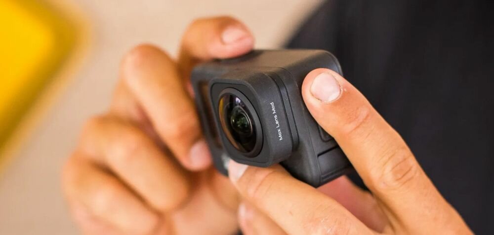Soczewka GOPRO Max Lens Mod sport montaż nagrywanie stabilizacja montaż edycja filtry ostrość śledzenie tryby bateria akumulator zasilanie ładowanie rozdzielczość filmy obudowa odporność wielkość łączność sterowanie